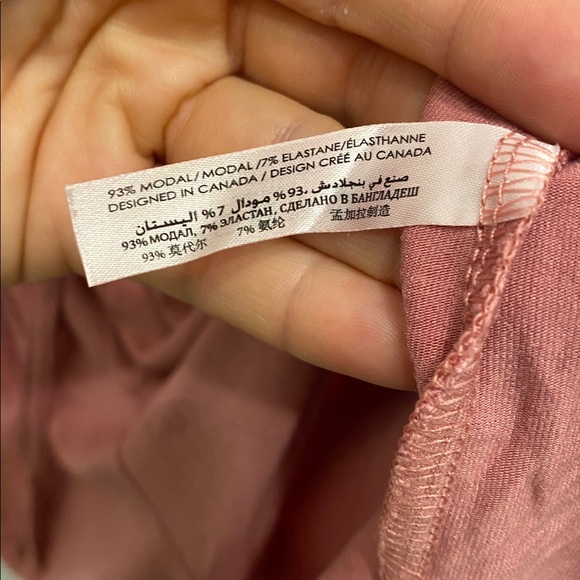 La Vie En Rose Dusty Rose Lace-Trim Romper Coquette Sleepwear Lingerie Set - Picture 3 of 6